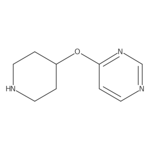 4-(Piperidin-4-yloxy)pyrimidine结构式