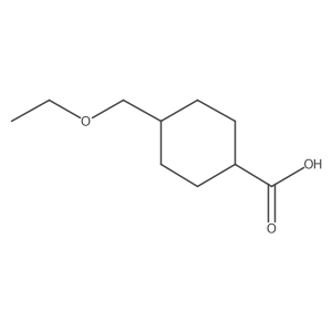 4-(Ethoxymethyl)cyclohexane-1-carboxylic acid结构式