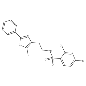 2,6-dichloro-N-[2-(5-methyl-2-phenyl-1,3-oxazol-4-yl)ethyl]pyridine-3-sulfonamide Structure