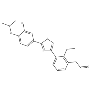[3-(5-{3-Chloro-4-[(1-methylethyl)oxy]phenyl}-1,2,4-thiadiazol-3-yl)-2-ethylphenyl]acetaldehyde Structure