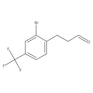 3-(2-Bromo-4-(trifluoromethyl)phenyl)propanal Structure