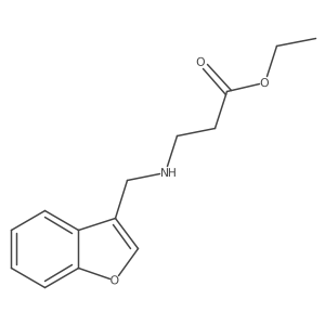 Ethyl 3-((benzofuran-3-ylmethyl)amino)propanoate结构式