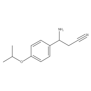 3-Amino-3-[4-(propan-2-yloxy)phenyl]propanenitrile Structure