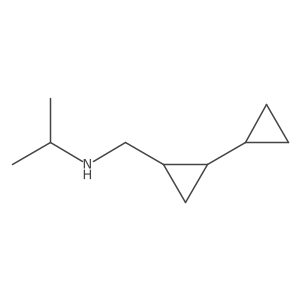 [1,1a(2)-Bicyclopropyl]-2-methanamine, N-(1-methylethyl)- Structure