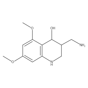 3-(Aminomethyl)-5,7-dimethoxy-1,2,3,4-tetrahydroquinolin-4-ol Structure
