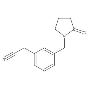 2-{3-[(2-Oxopyrrolidin-1-yl)methyl]phenyl}acetonitrile结构式