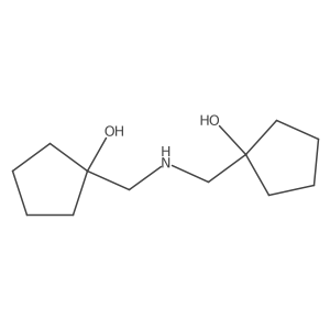 1-({[(1-Hydroxycyclopentyl)methyl]amino}methyl)cyclopentan-1-ol Structure