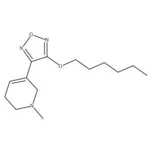 5-(4-Hexyloxy-furazan-3-yl)-1-methyl-1,2,3,6-tetrahydro-pyridine Structure