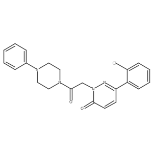6-(2-chlorophenyl)-2-[2-oxo-2-(4-phenylpiperazino)ethyl]-3(2H)-pyridazinone Structure