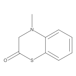 3,4-Dihydro-4-methyl-2H-1,4-benzothiazin-2-one结构式