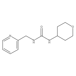 1-(pyridin-2-ylmethyl)-3-(tetrahydro-2H-pyran-4-yl)urea Structure