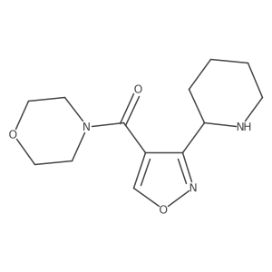 Morpholino(3-(piperidin-2-yl)isoxazol-4-yl)methanone结构式