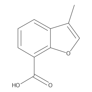 3-Methyl-1-benzofuran-7-carboxylicacid结构式