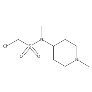 1-chloro-N-methyl-N-(1-methylpiperidin-4-yl)methanesulfonamide Structure