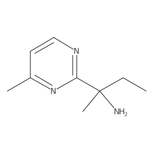 2-(4-Methylpyrimidin-2-yl)butan-2-amine Structure