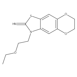 3-(2-ethoxyethyl)-6,7-dihydro-[1,4]dioxino[2',3':4,5]benzo[1,2-d]thiazol-2(3H)-imine Structure