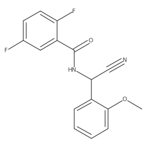 N-[cyano(2-methoxyphenyl)methyl]-2,5-difluorobenzamide Structure