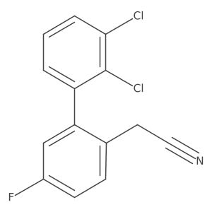 (2',3'-Dichloro-5-fluoro-biphenyl-2-yl)-acetonitrile Structure