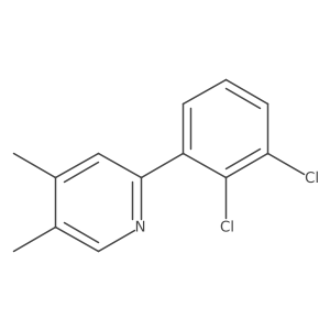 2-(2,3-Dichlorophenyl)-4,5-dimethylpyridine Structure