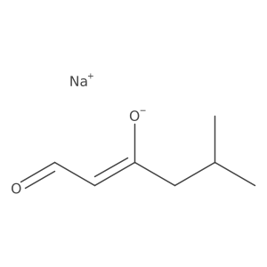 Sodium 5-methyl-1-oxohex-2-en-3-olate Structure