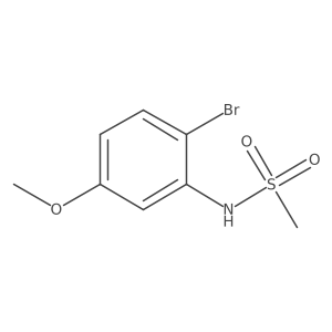 N-(2-bromo-5-methoxyphenyl)methanesulfonamide结构式
