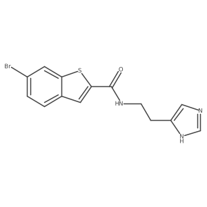 6-bromo-N-[2-(1H-imidazol-4-yl)ethyl]-1-benzothiophene-2-carboxamide Structure