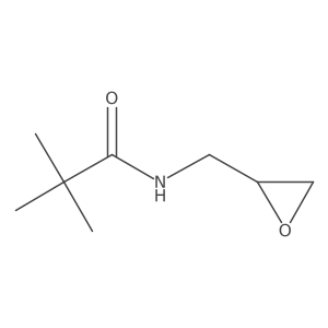2,2-dimethyl-N-[(2S)-oxiran-2-ylmethyl]propanamide Structure
