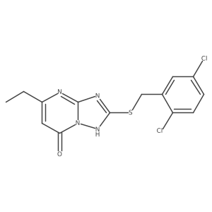 2-{[(2,5-Dichlorophenyl)methyl]sulfanyl}-5-Ethyl-[1,2,4]triazolo[1,5-A]pyrimidin-7-Ol Structure
