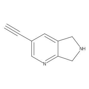 5H-Pyrrolo[3,4-b]pyridine, 3-ethynyl-6,7-dihydro- Structure