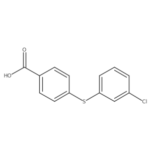 4-(3-Chloro-phenylsulfanyl)benzoic acid结构式