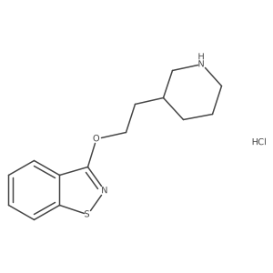 3-(2-(Piperidin-3-yl)ethoxy)benzo[d]isothiazole hydrochloride结构式