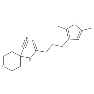 N-(4-cyanooxan-4-yl)-4-(2,5-dimethylthiophen-3-yl)butanamide Structure