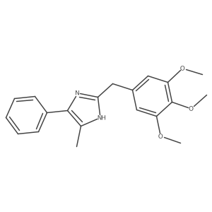 4-Methyl-5-phenyl-2-[(3,4,5-trimethoxyphenyl)methyl]-1H-imidazole Structure