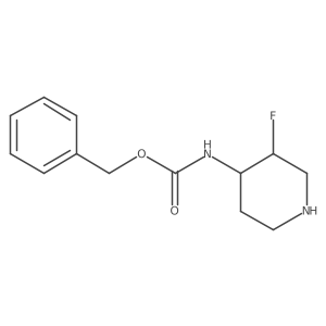Benzyl ((3S,4S)-3-fluoropiperidin-4-yl)carbamate Structure