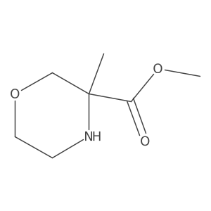 methyl (3R)-3-methylmorpholine-3-carboxylate Structure