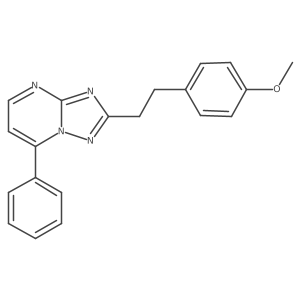 2-(4-Methoxyphenethyl)-7-phenyl[1,2,4]triazolo[1,5-a]pyrimidine Structure