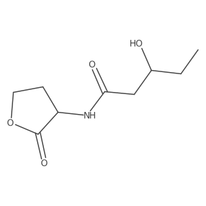 3-Hydroxy-pentanoyl-DL-homoserine lactone结构式