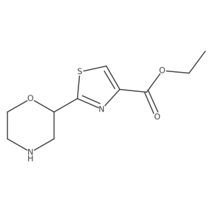 Ethyl 2-(morpholin-2-yl)-1,3-thiazole-4-carboxylate结构式