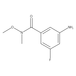 3-amino-5-fluoro-N-methoxy-N-methylbenzamide Structure