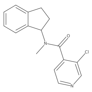 4-Pyridinecarboxamide, 3-chloro-N-(2,3-dihydro-1H-inden-1-yl)-N-methyl- Structure