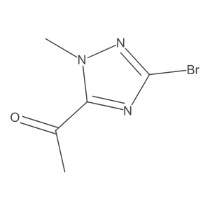1-(3-Bromo-1-methyl-1H-1,2,4-triazol-5-yl)ethanone Structure