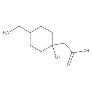 2-(4-(Aminomethyl)-1-hydroxycyclohexyl)acetic acid Structure