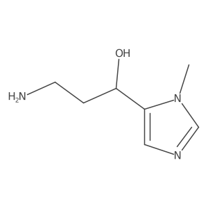 3-amino-1-(1-methyl-1H-imidazol-5-yl)propan-1-ol Structure