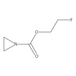 2-Fluoroethyl 1-aziridinecarboxylate Structure