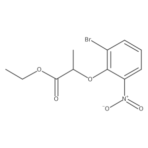Ethyl 2-(2-bromo-6-nitrophenoxy)propanoate Structure