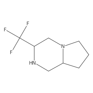3-(Trifluoromethyl)octahydropyrrolo[1,2-a]pyrazine结构式