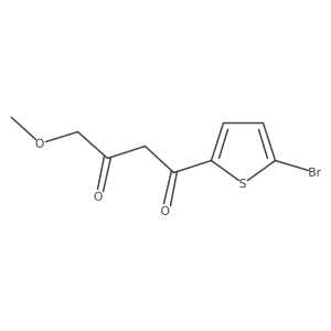 1-(5-Bromothiophen-2-yl)-4-methoxybutane-1,3-dione结构式