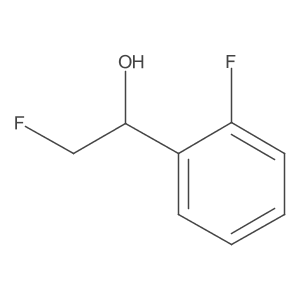 2-Fluoro-1-(2-fluorophenyl)ethan-1-OL结构式