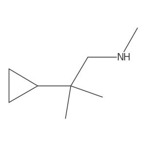 (2-Cyclopropyl-2-methylpropyl)(methyl)amine Structure
