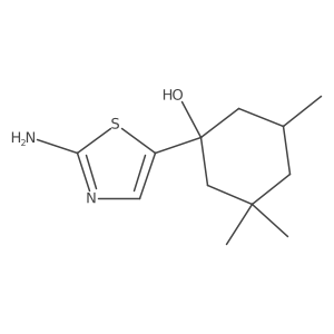 1-(2-Amino-1,3-thiazol-5-yl)-3,3,5-trimethylcyclohexan-1-ol Structure